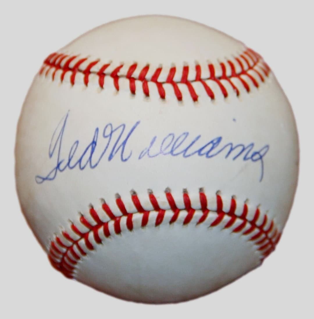 Ted Williams - Autographed Signed Baseball With Co-Signers