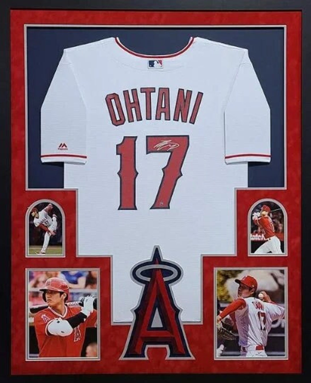 Mike Trout Signed Angels Custom Framed Angels Jersey Display (MLB