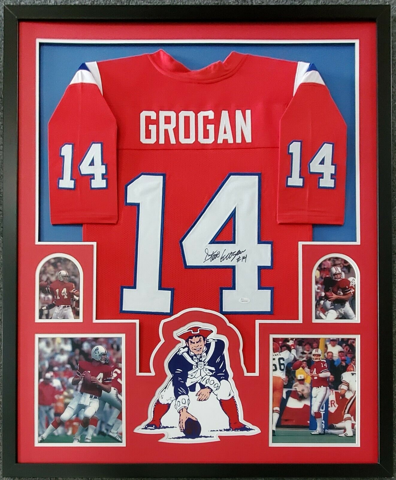 Steve Grogan sideline gear jersey