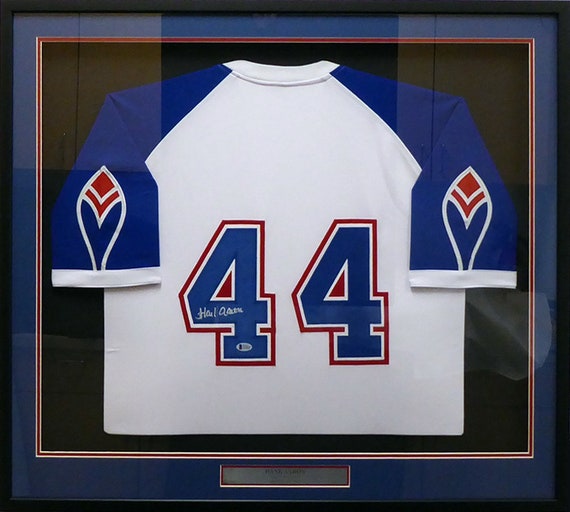 hank aaron autographed jersey