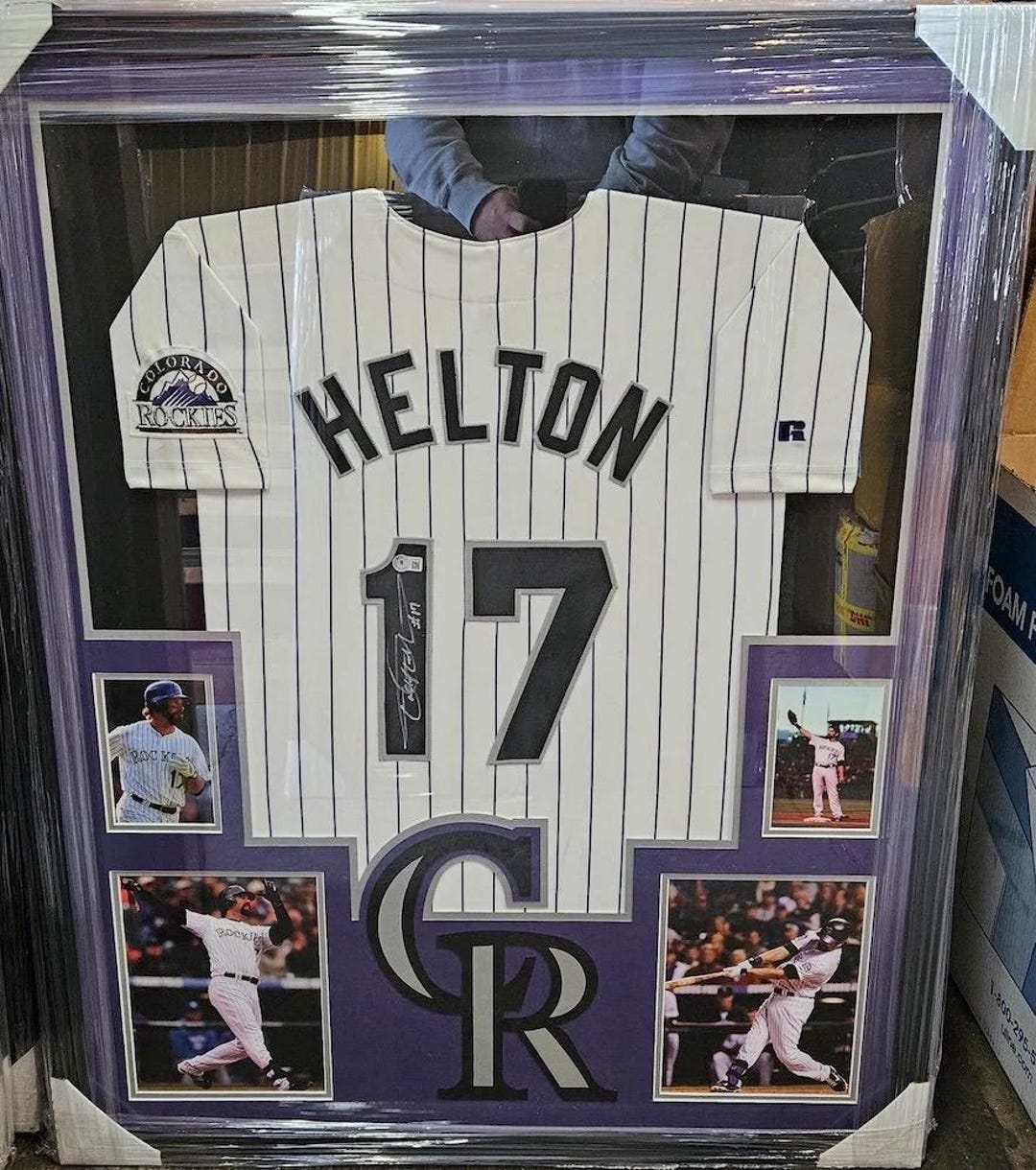 Todd Helton Autographed Signed Framed Colorado Rockies Jersey TRISTAR Etsy