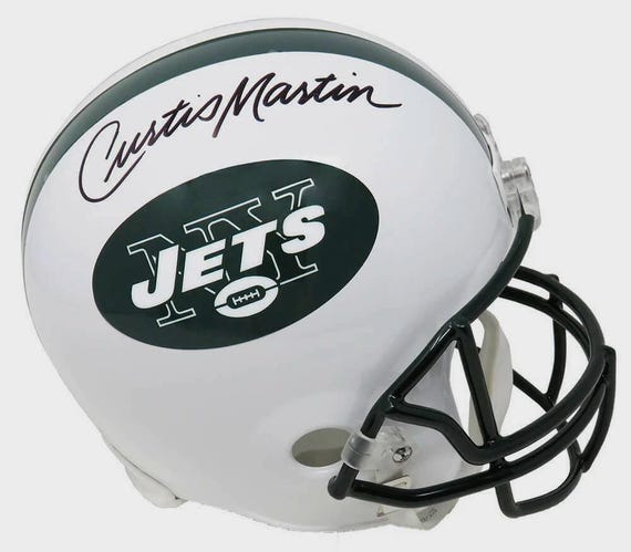 Curtis Martin Autographed Signed New York Jets Full Size Helmet