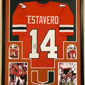 Vinny Testaverde Autographed Signed Framed Miami Hurricanes Jersey JSA