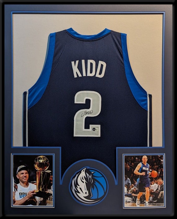 Jason Kidd Autographed Signed Framed Dallas Mavericks Jersey