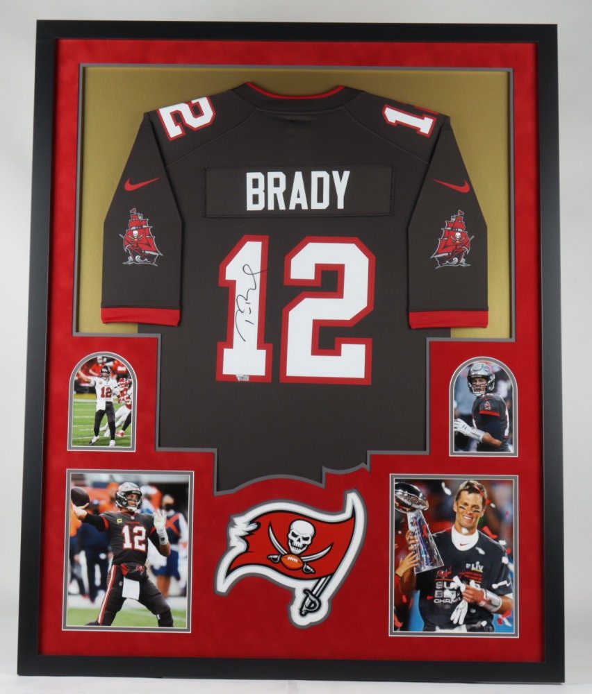 tom brady signed framed jersey