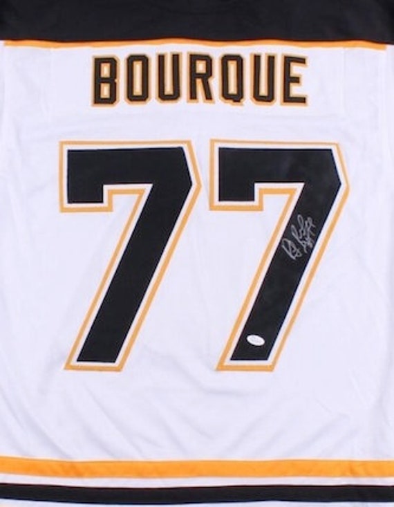 autographed bruins jersey