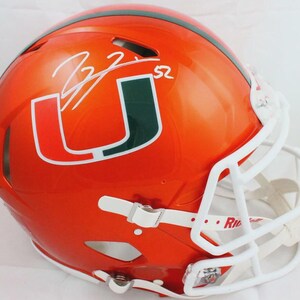Ray Lewis Autographed Signed Miami Hurricanes FS Authentic Flash Helmet BECKETT