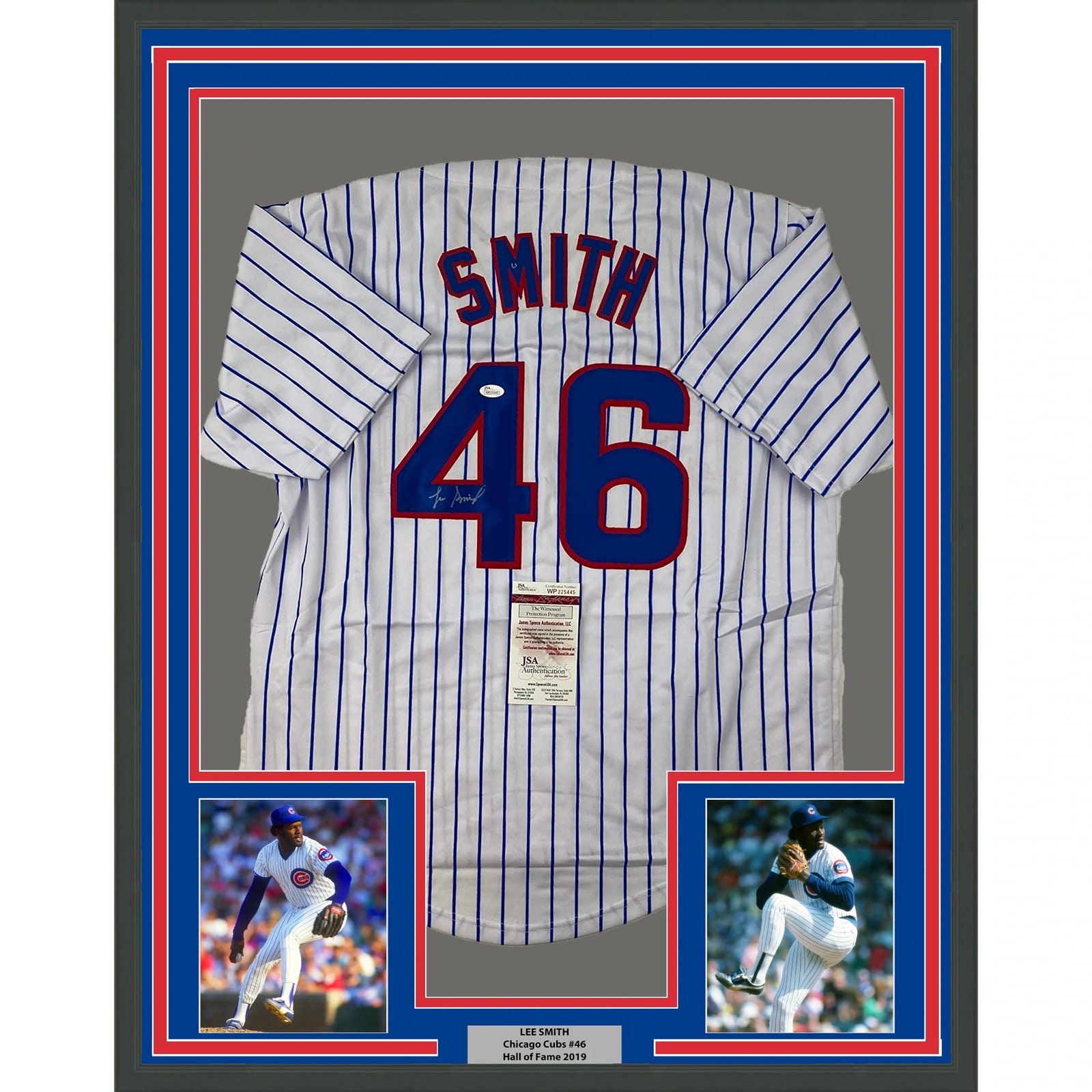 Lee Smith Autographed Signed Framed Chicago Cubs Jersey JSA Etsy UK