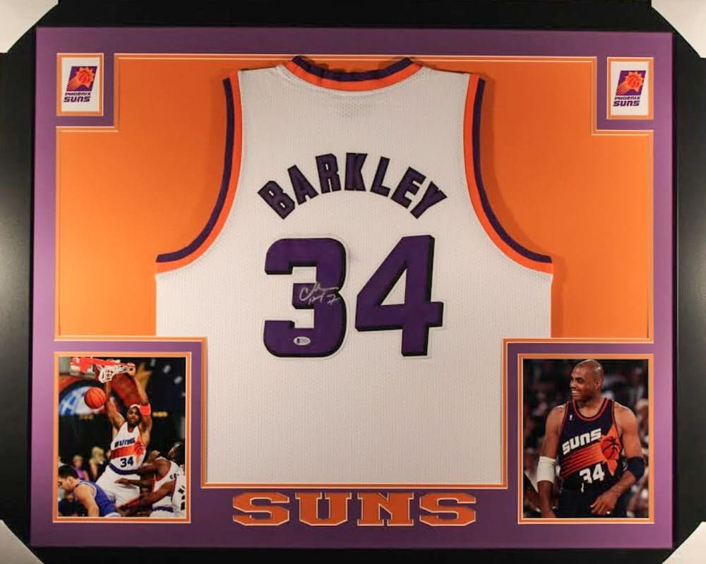 Phoenix Suns Black Framed Team Logo Jersey Display Case