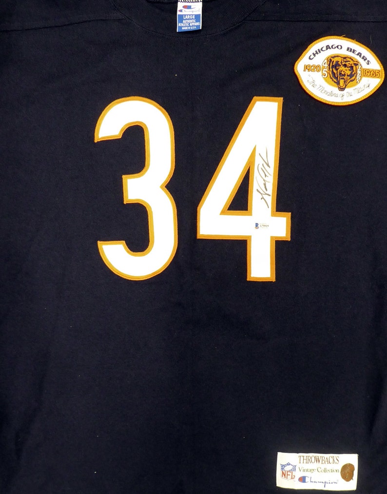 walter payton autographed jersey
