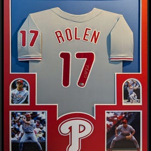Scott Rolen Autographed Signed Framed Philadelphia Phillies Jersey BECKETT