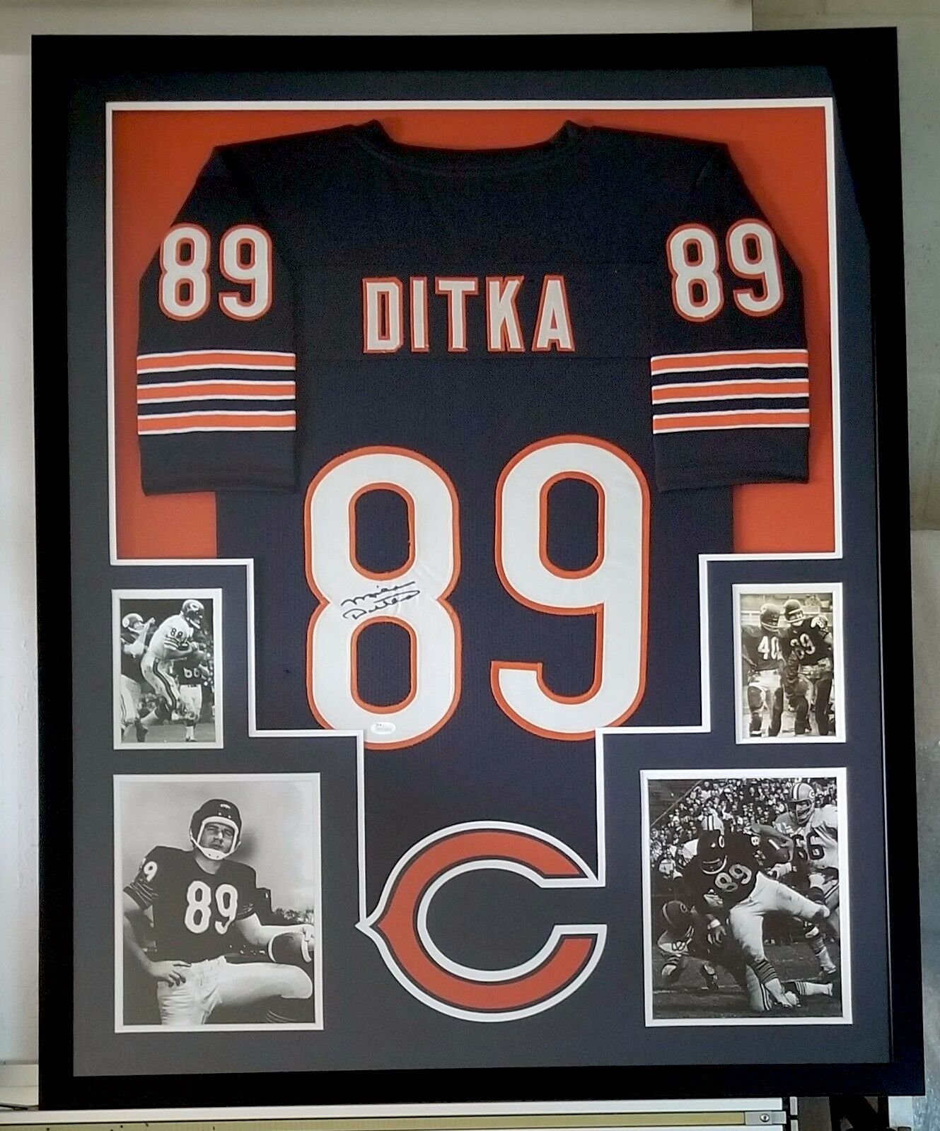 framed football jersey