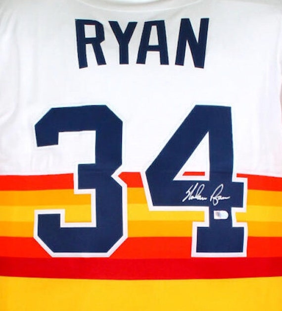 Nolan Ryan Autographed Astros Jersey