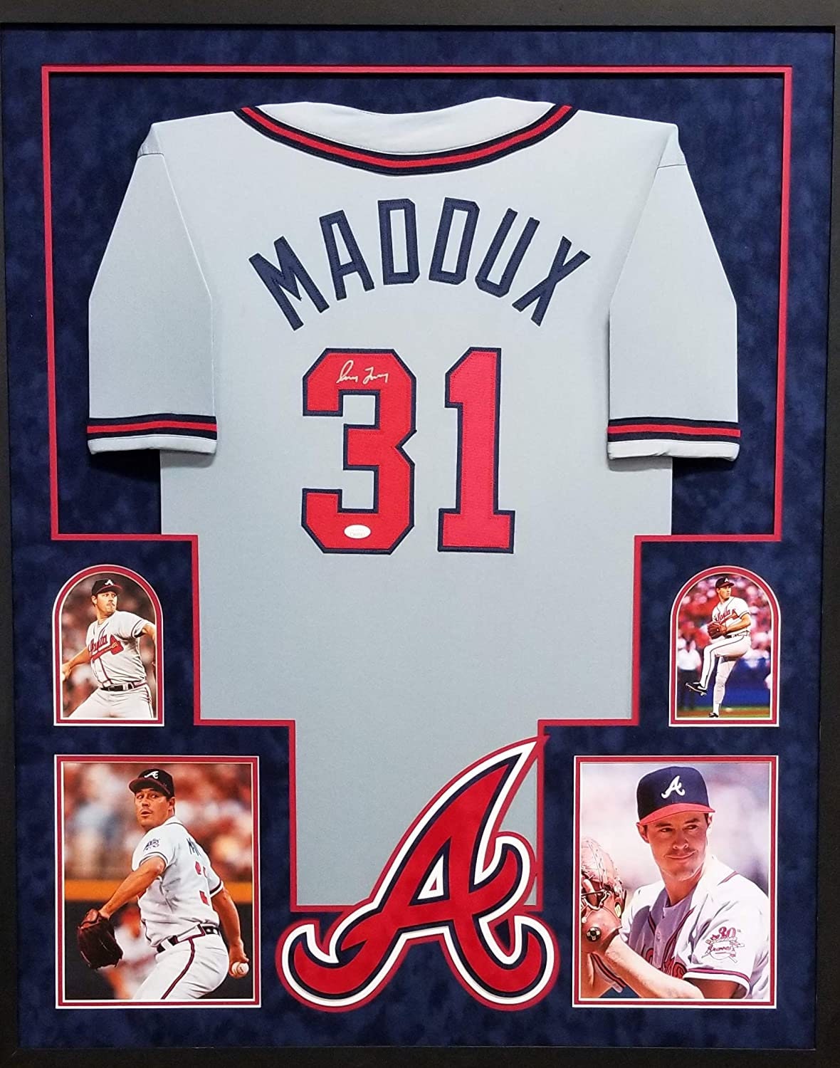Autographed/Signed Tom Glavine Atlanta Blue Baseball Jersey JSA COA