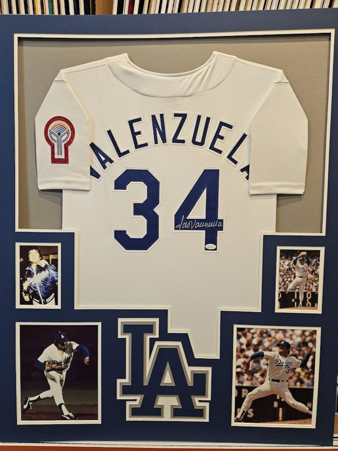 Fernando Valenzuela Autographed Signed Framed Los Angeles Dodgers Jersey  JSA