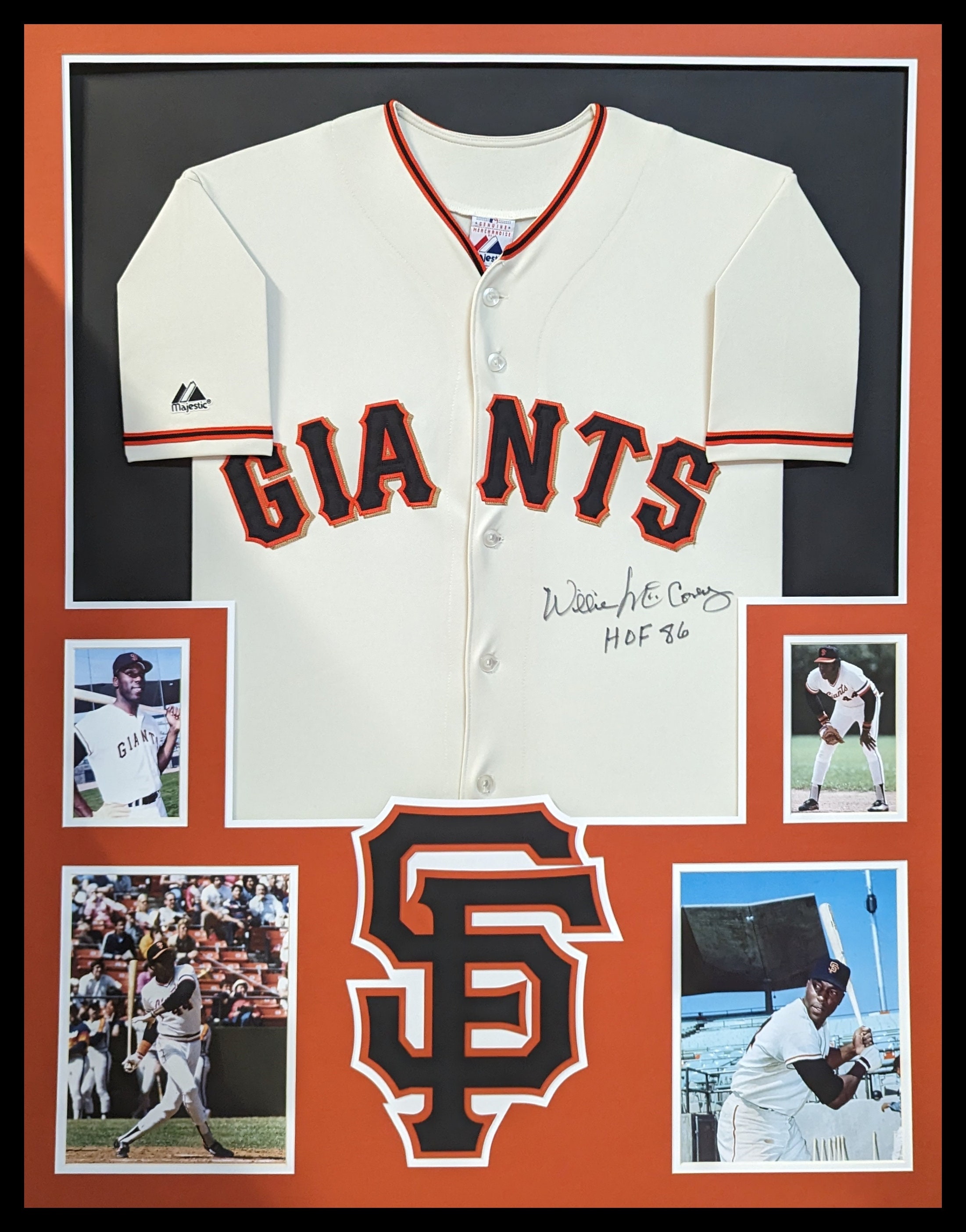 Willie Mccovey Autographed Signed Framed San Francisco Giants -  Israel