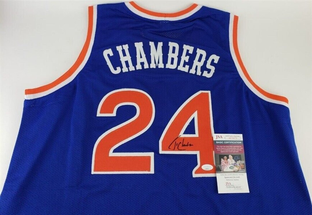 Tom Chambers Autographed Signed Framed Phoenix Suns Jersey JSA