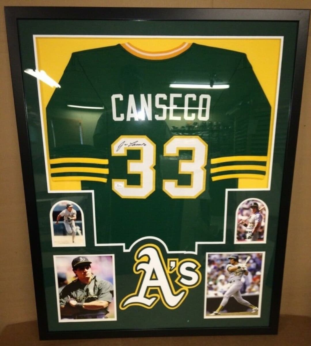 Autographed/Signed Jose Canseco Oakland Yellow Baseball Jersey JSA COA at  's Sports Collectibles Store