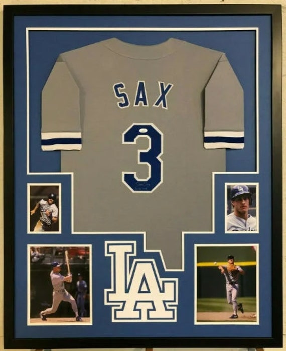 Clayton Kershaw Autographed & Framed White Dodgers Jersey PSA COA