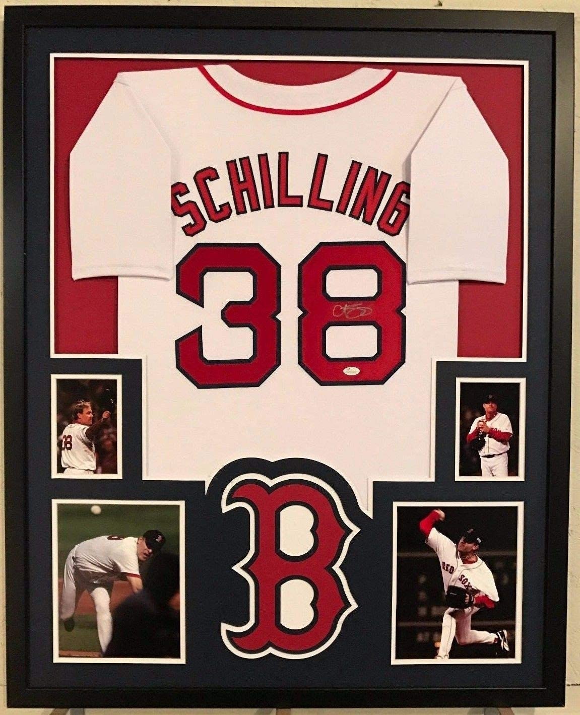 Curt Schilling Autographed Signed Framed Boston Red Sox Jersey 