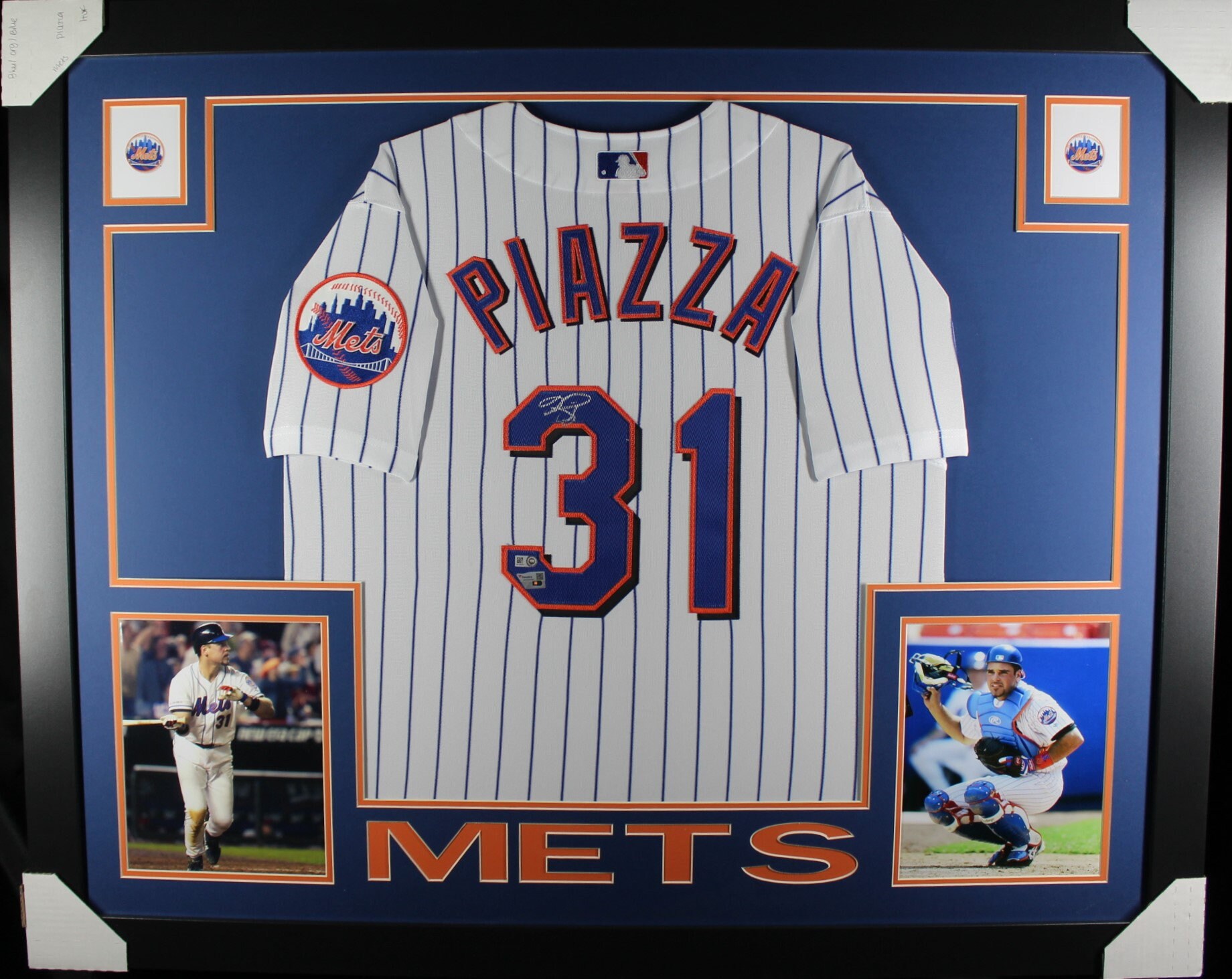 Mike Piazza Autographed Signed Framed New York Mets Jersey - Etsy