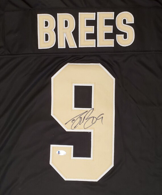 framed drew brees jersey