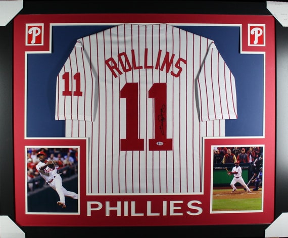 Jimmy Rollins Autographed Signed Framed Philadelphia Phillies