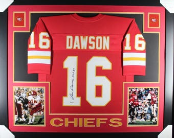 Len Dawson Autographed Signed Framed Kansas City Chiefs Jersey BECKETT