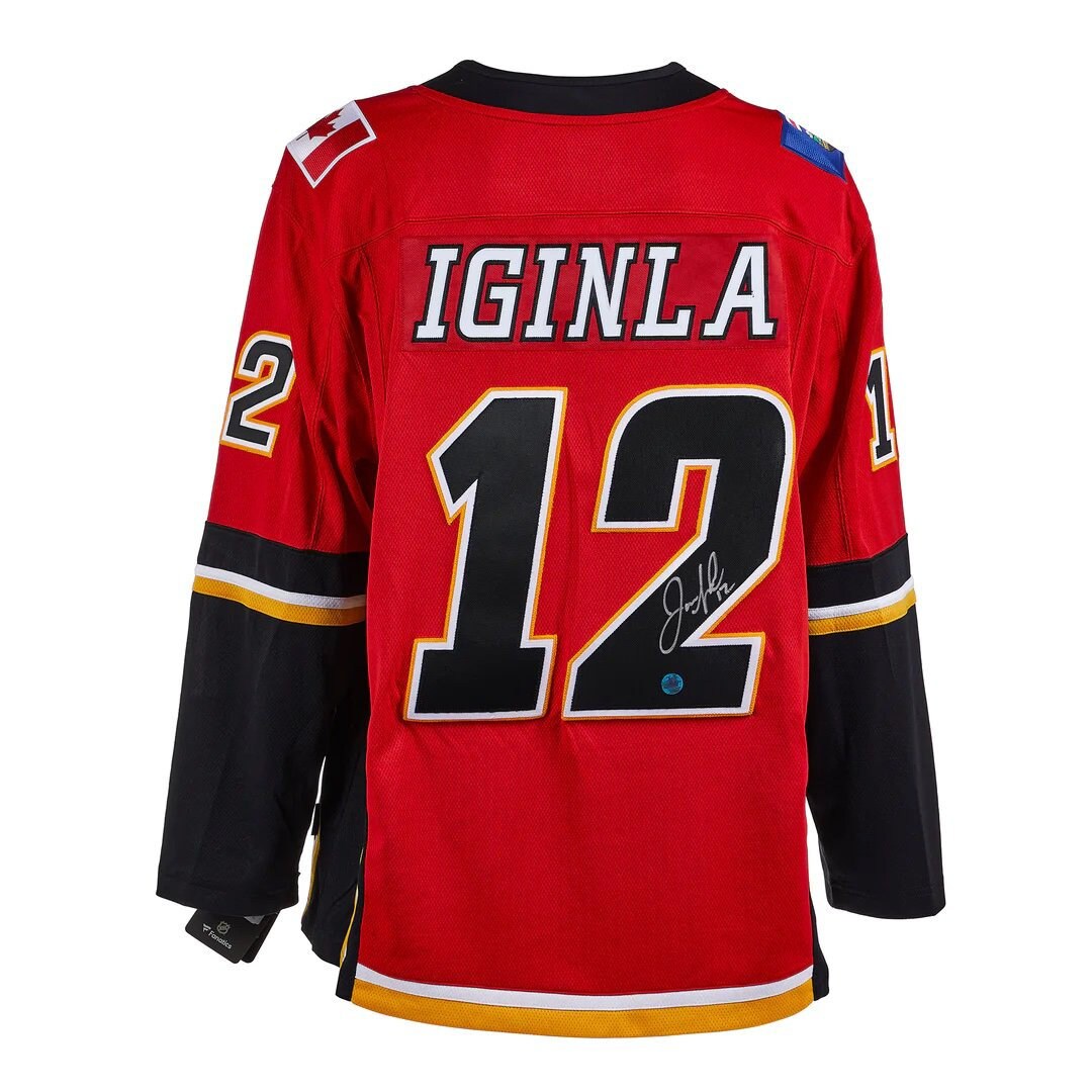 Jarome Iginla Signed Calgary Flames Jersey (Your Sports Memorabilia Store  COA & AJ Sports World Hologram)