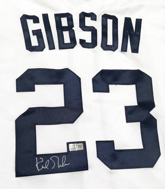 Kirk Gibson Autographed and Framed White Detroit Tigers Jersey