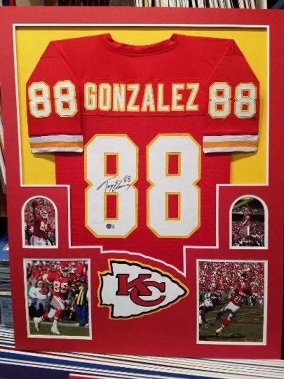 Tony Gonzalez Autographed Signed Framed Kansas City Chiefs Jersey BECKETT Etsy