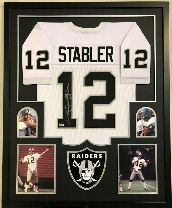 ken stabler autographed jersey