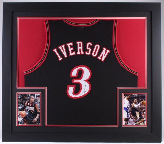 allen iverson autographed jersey