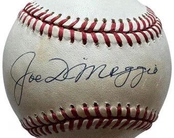 Joe DiMaggio Yankees Autografiado Firmado AL Baseball JSA COA