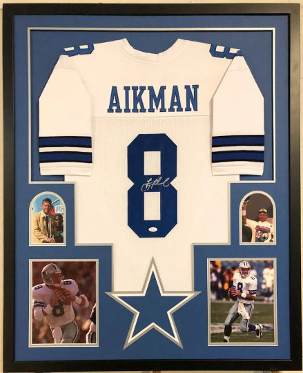 Vintage Apex One Troy Aikman Dallas Cowboys sewn 75th anniversary jersey  (Men M)