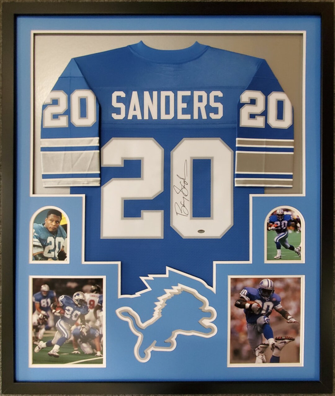 Billy Sims Autographed Signed Framed Detroit Lions Jersey JSA Etsy UK