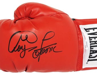 マイク・タイソン 直筆サイン入り レッド RH & LF ボクシング