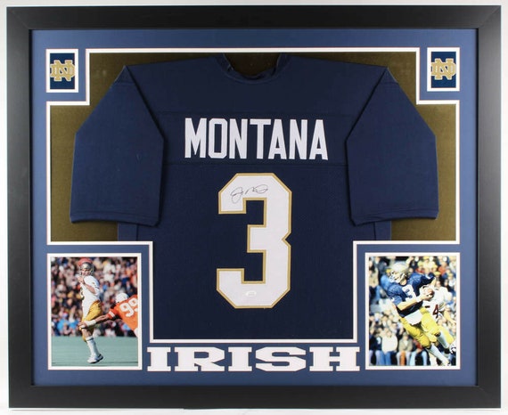 joe montana autographed notre dame jersey