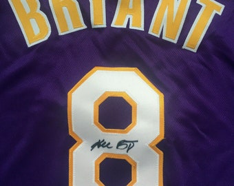Kobe Bryant Signed Lakers 36x44 Custom Framed Jersey Display (Panini COA)