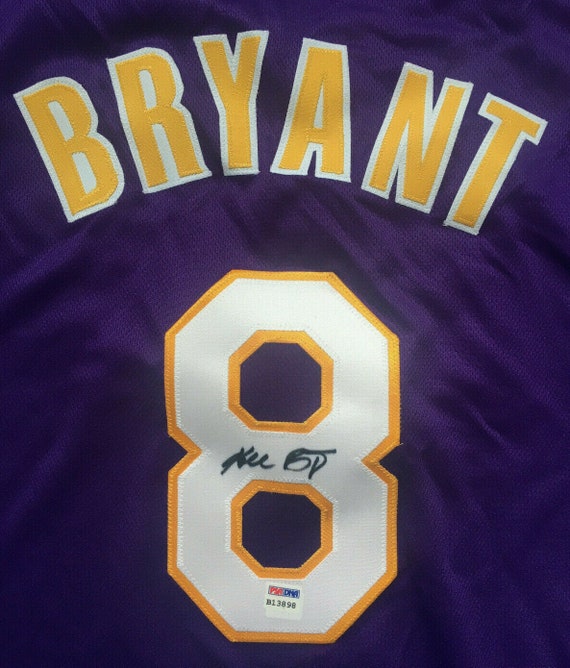 Kobe Bryant Signed Lakers Purple Jersey Inscribed Mamba Out #D/124 COA  Autograph