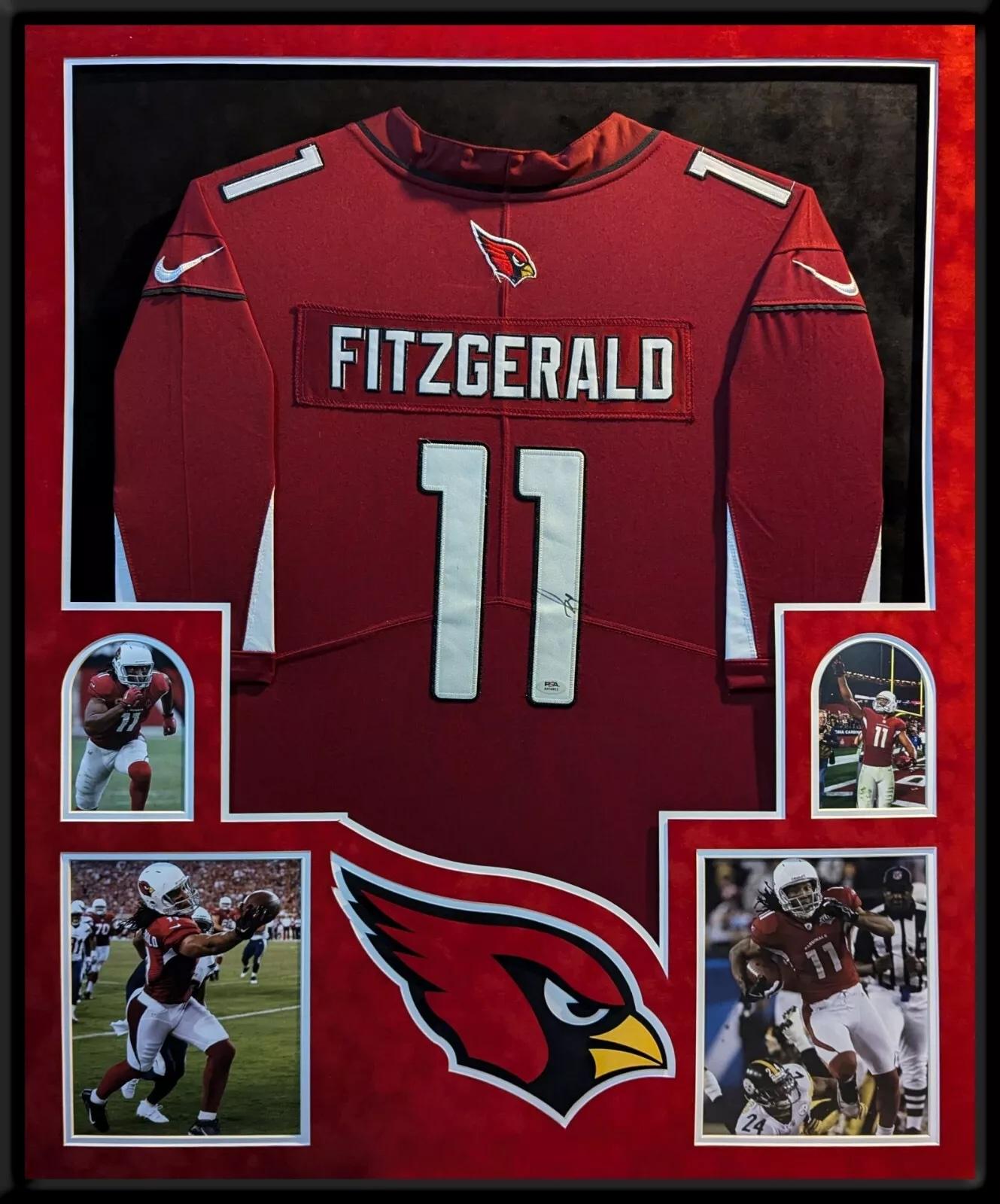 thumbnail image 2 of Unsigned Custom Sewn Stitched Larry Fitzgerald Red Jersey – Arizona Cardinals – M, L, XL, 2XL 2 of 5