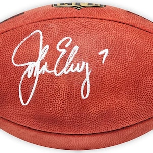 John Elway Denver Broncos Autographed Signed Full Size Football BECKET COA