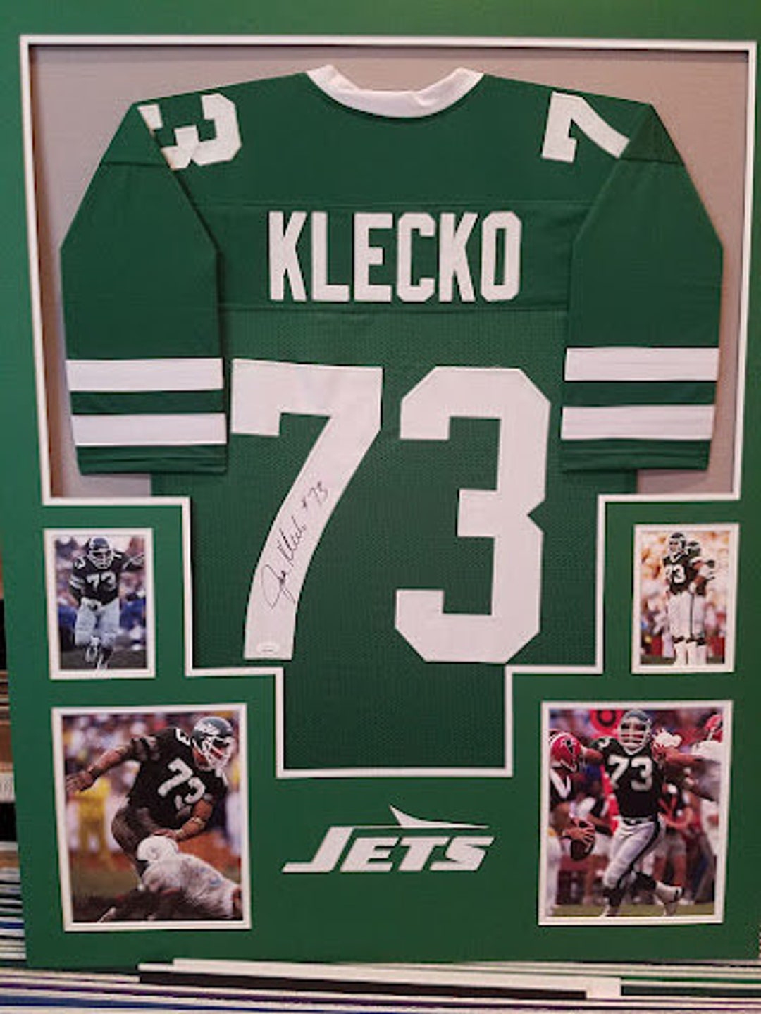 Joe Klecko Autographed Signed Framed New York Jets Jersey JSA - Etsy