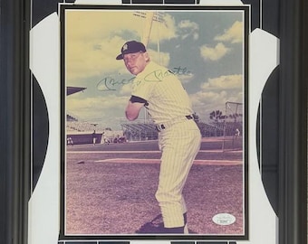 ミッキー・マントル 直筆サイン入り 額入り ニューヨーク・ヤンキース