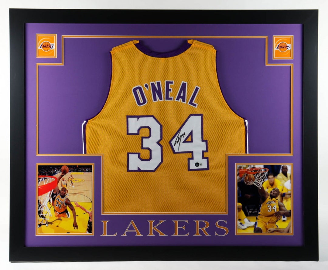 Shaquille O'neal Autographed Signed Framed Los Angeles - Etsy