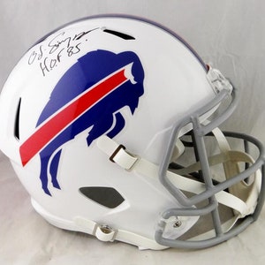 O. J. Simpson Autographed Signed Buffalo Bills Full Size Helmet JSA COA