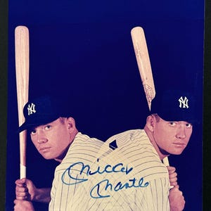 Mickey Mantle Yankees Autogramm 8x10 Photo BECKETT COA signiert
