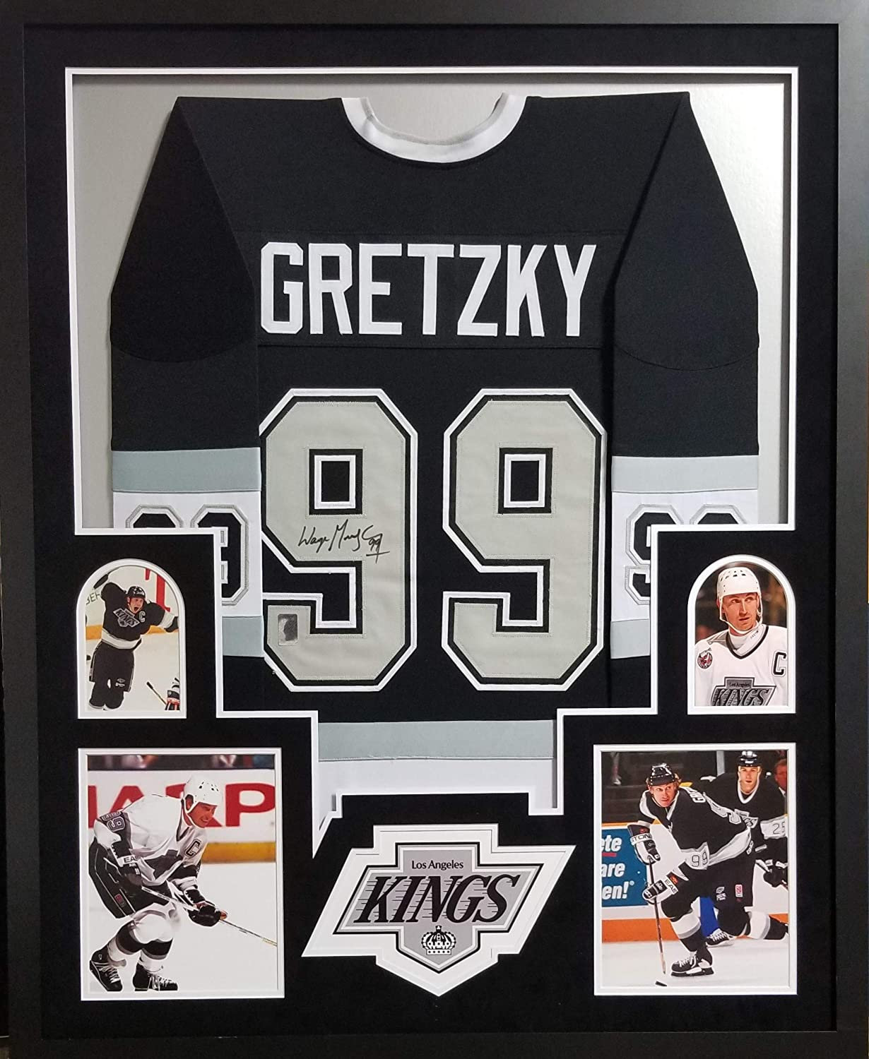 Upper Deck Wayne Gretzky Signed Road Los Angeles Kings Jersey