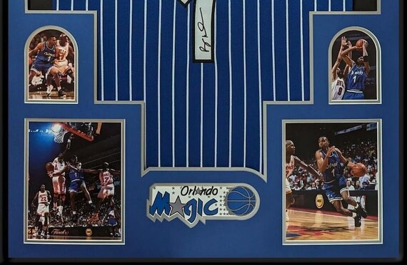 Penny Hardaway Autographed Signed Framed Orlando Magic Jersey