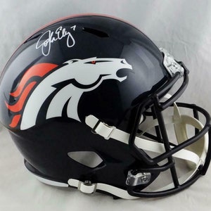 John Elway Autographed Signed Denver Broncos Full Size Helmet BECKETT